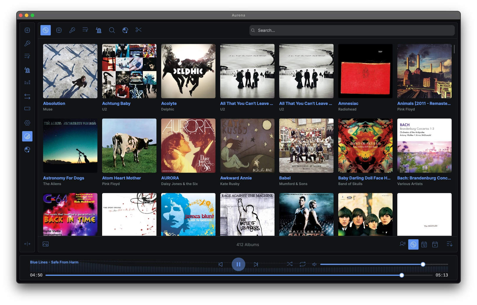 Album grid library view